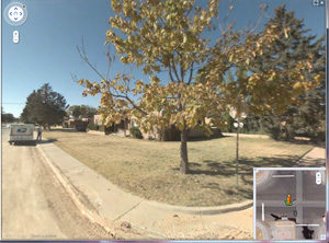 Juniper fire site, street view